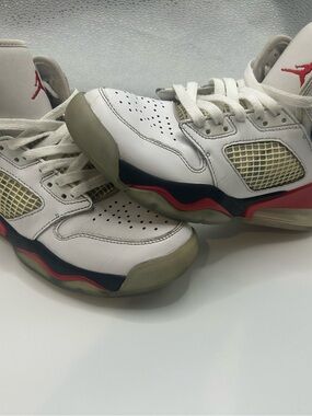 Nike Jordan Mars 270 GS white fire red shoes Sz6